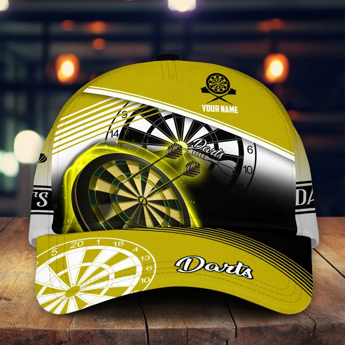 3D All Over Print Dart Multi Color Classic Cap, Baseball Cap for Man Women, Hat Dart Team