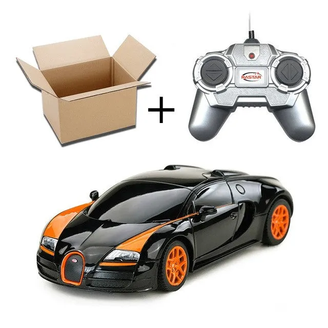 4CH 1:24 Mini Radio Controlled Cars Machines On The Remote Control Bugatti Grand Sport Vitesse Without Original Box 47009