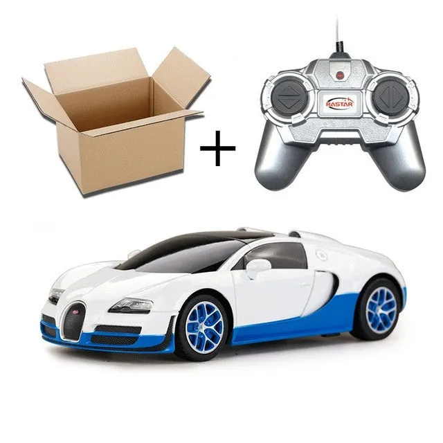 4CH 1:24 Mini Radio Controlled Cars Machines On The Remote Control Bugatti Grand Sport Vitesse Without Original Box 47009