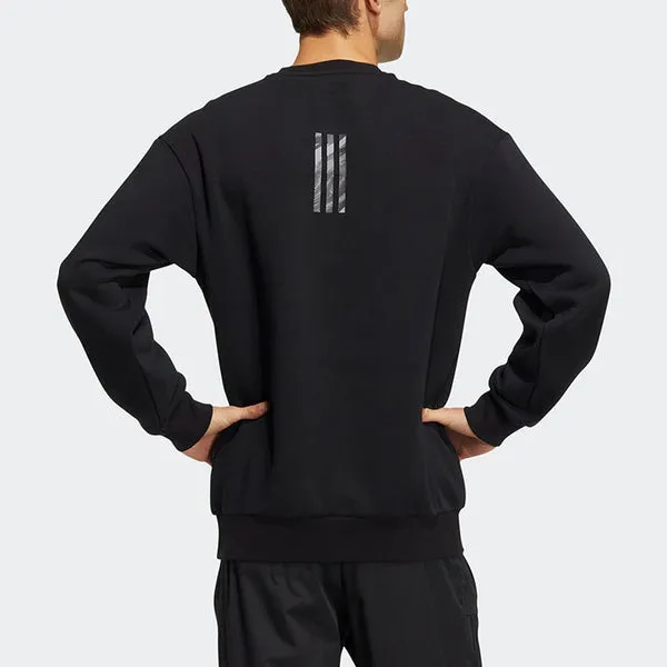 adidas x Transformers Crossover CNY TF Turf SWEAT 22 Pattern Printing Sports Pullover Sweatshirt Black