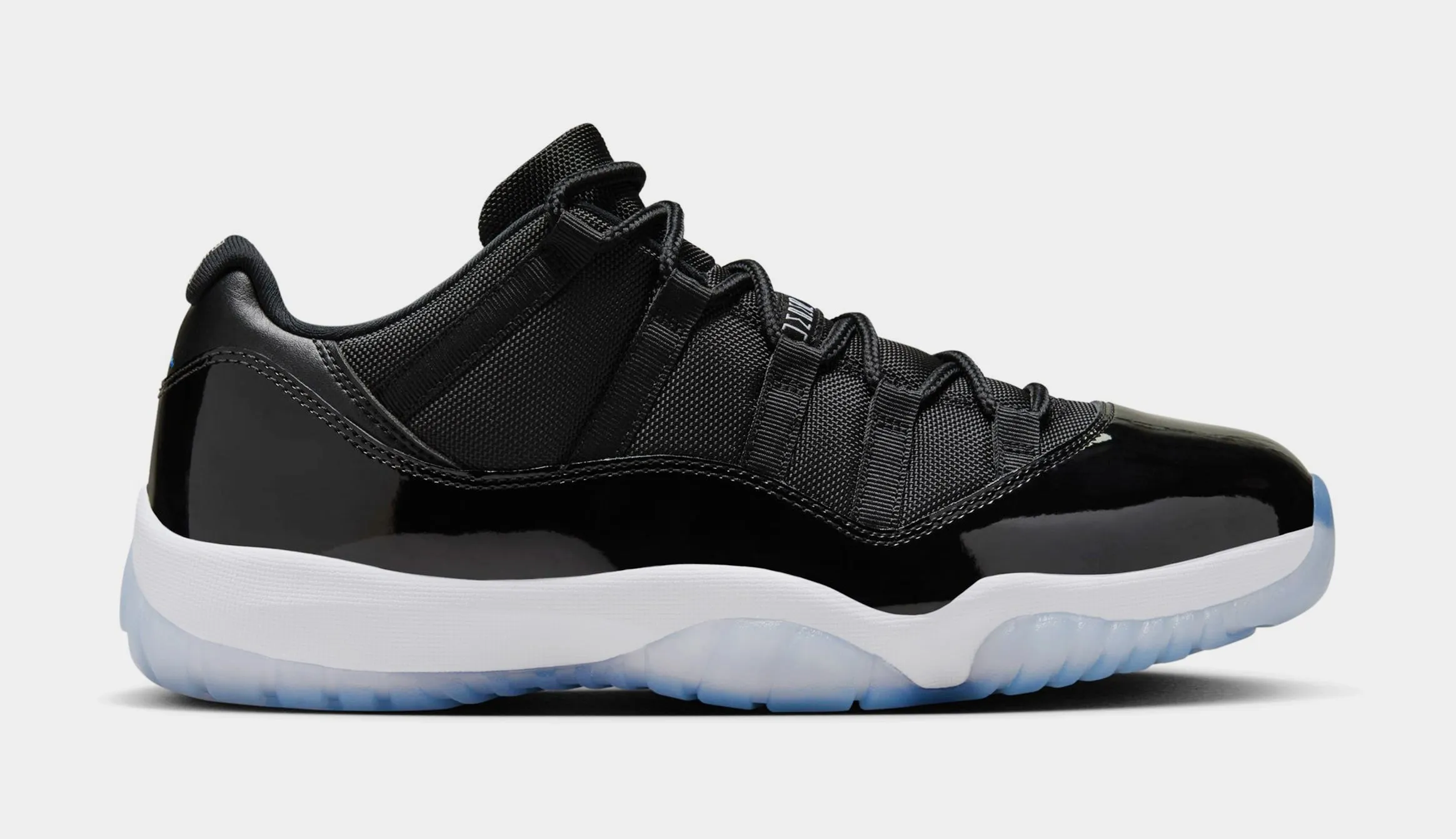 Air Jordan 11 Retro Low Black and Varsity Royal Mens Lifestyle Shoes (Black/Varsity Royal/White)