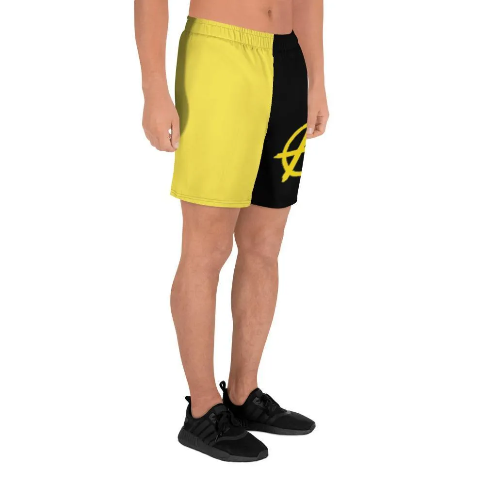 Ancap Yellow Anarchy Men's Athletic Shorts