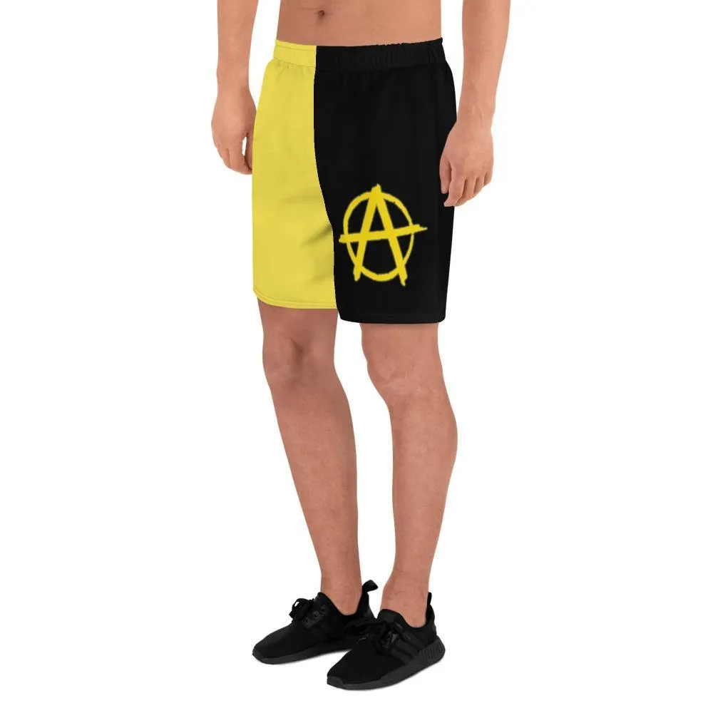 Ancap Yellow Anarchy Men's Athletic Shorts