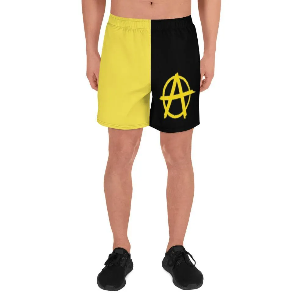 Ancap Yellow Anarchy Men's Athletic Shorts