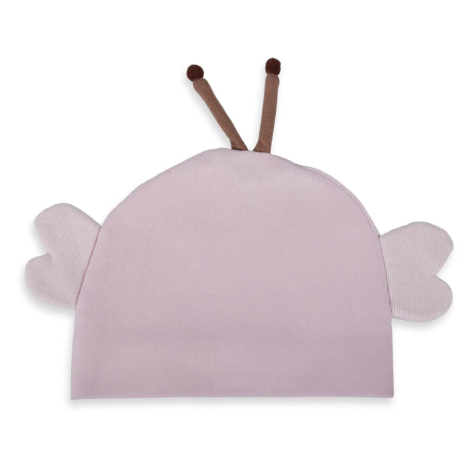 Baby Moo Cartoon Face Cartoon Designs Cap - Pink