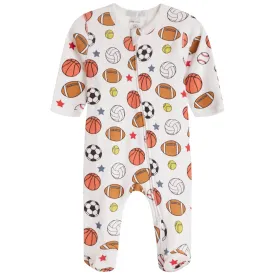 Baby Zipper Footie - Multi Sport