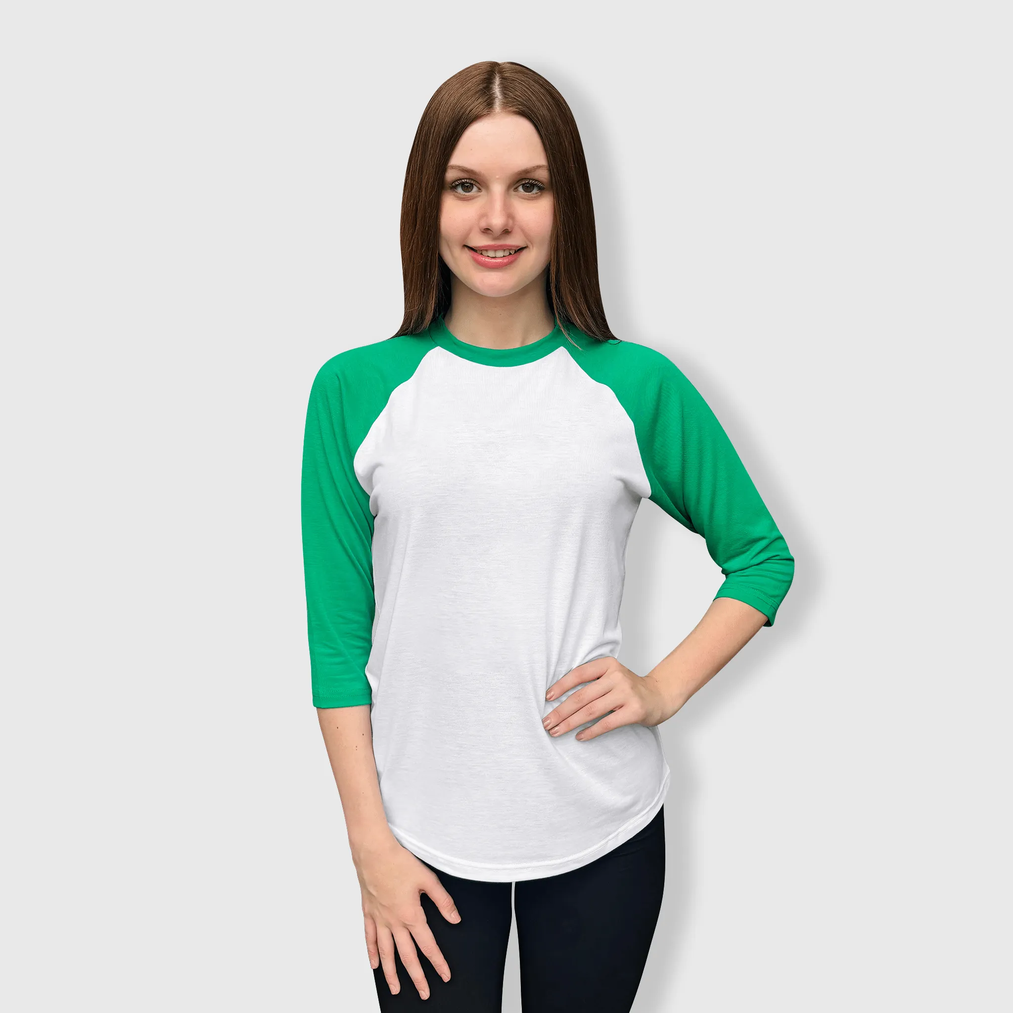 Baseball Polyester Raglan Tee - White Body