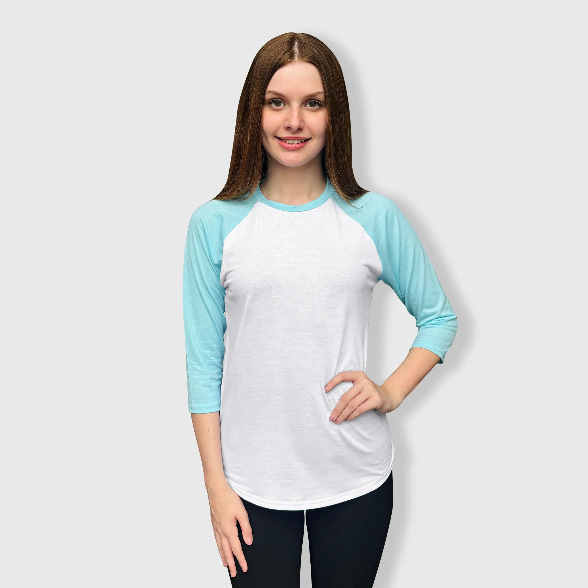 Baseball Polyester Raglan Tee - White Body