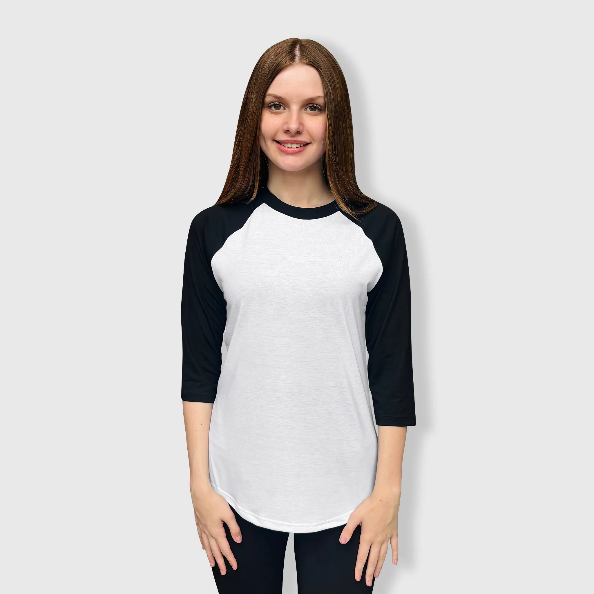 Baseball Polyester Raglan Tee - White Body