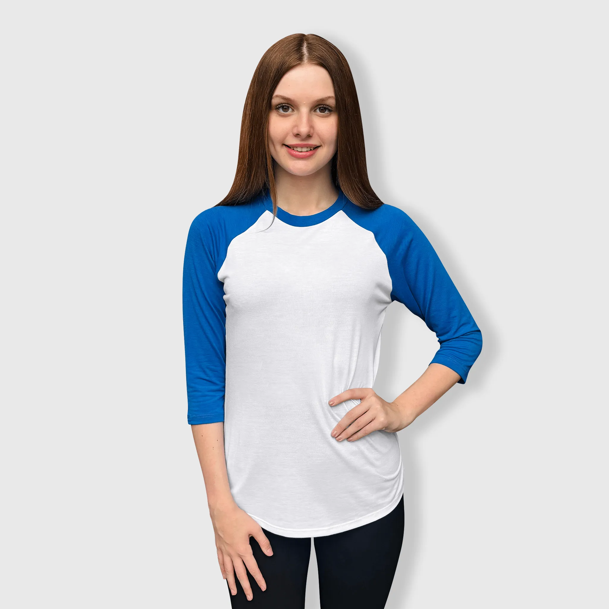 Baseball Polyester Raglan Tee - White Body