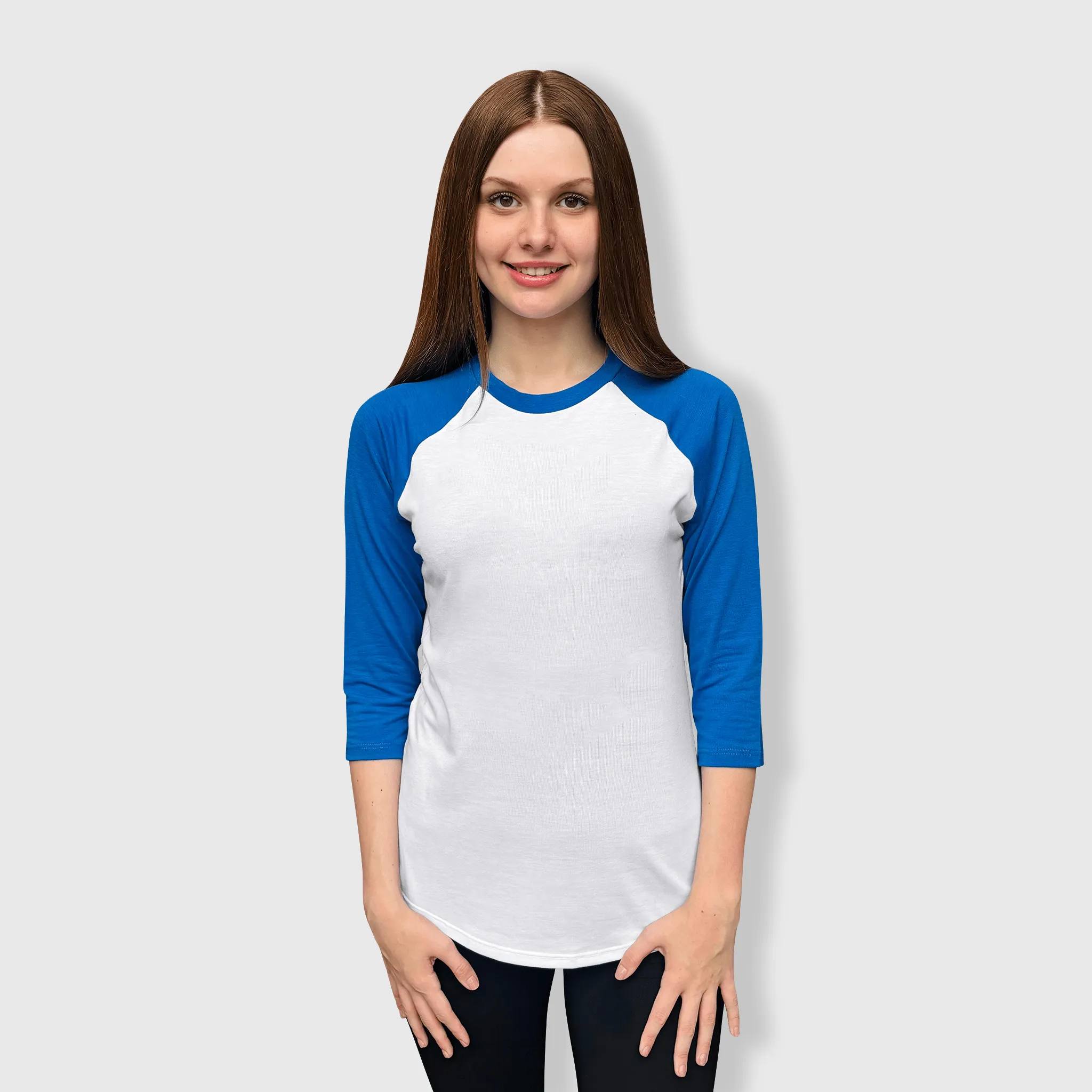 Baseball Polyester Raglan Tee - White Body