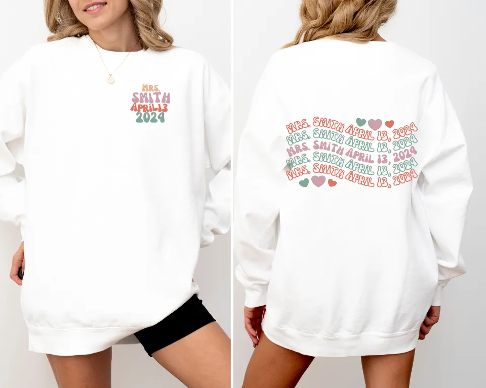 Bride Comfort Colors Sweatshirt, Retro