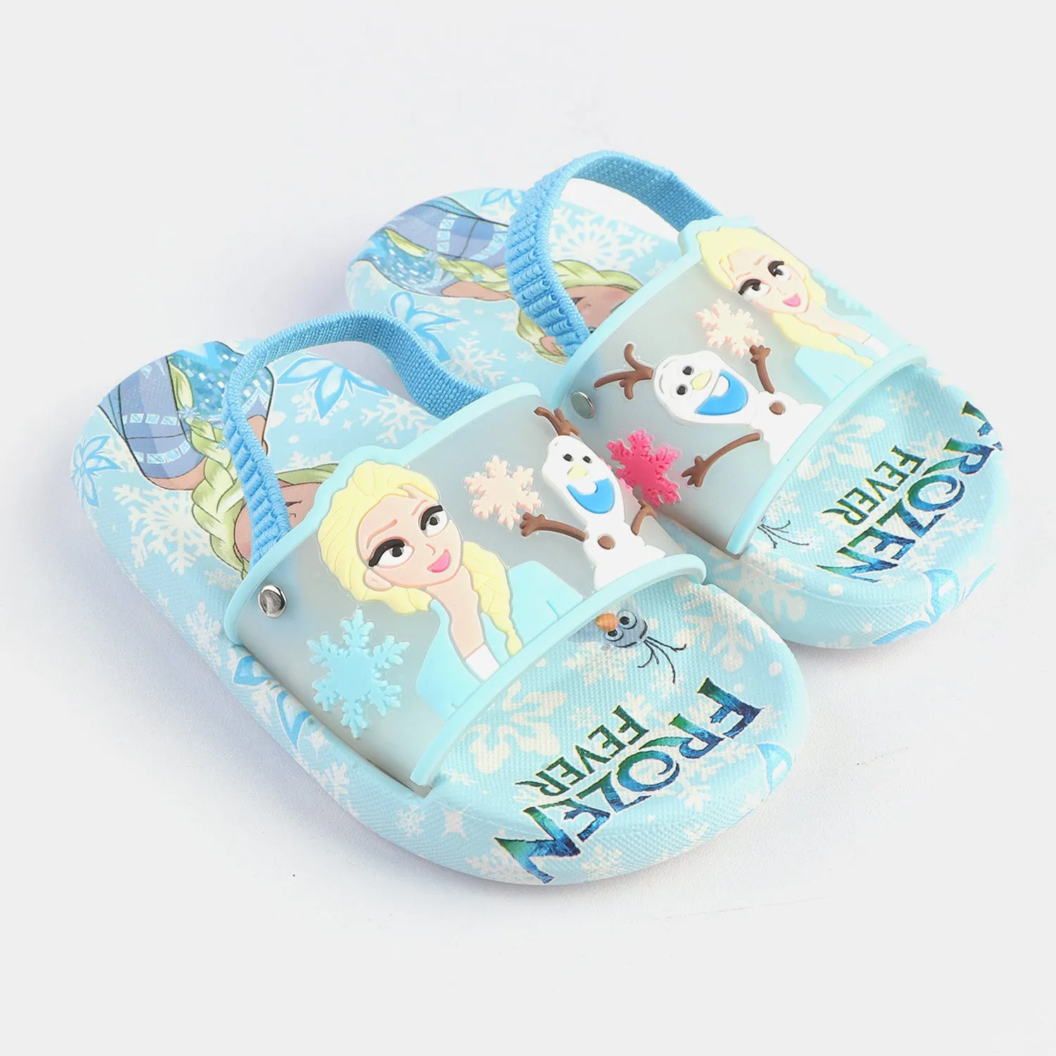 CHARACTER GIRLS SLIPPERS -BLUE