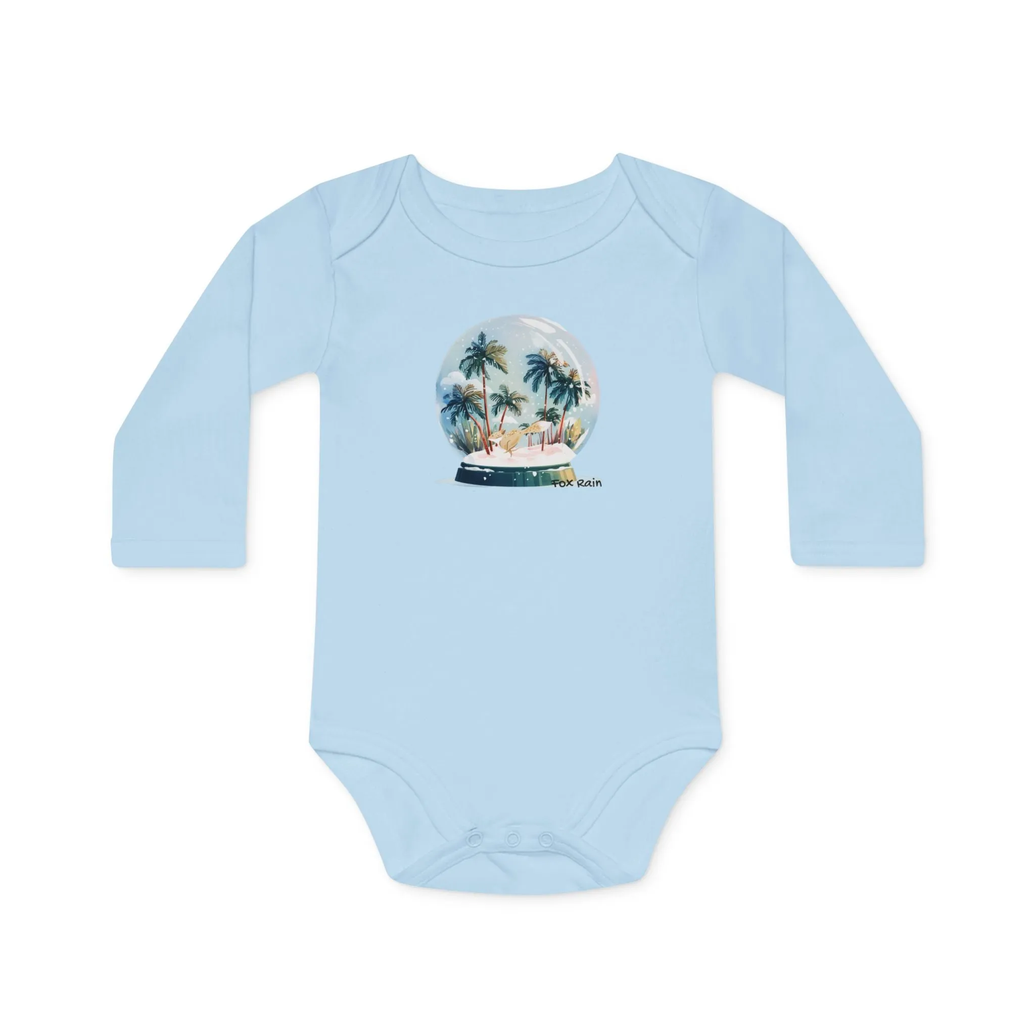 Chungi Snow Globe- Baby LS Organic Bodysuit