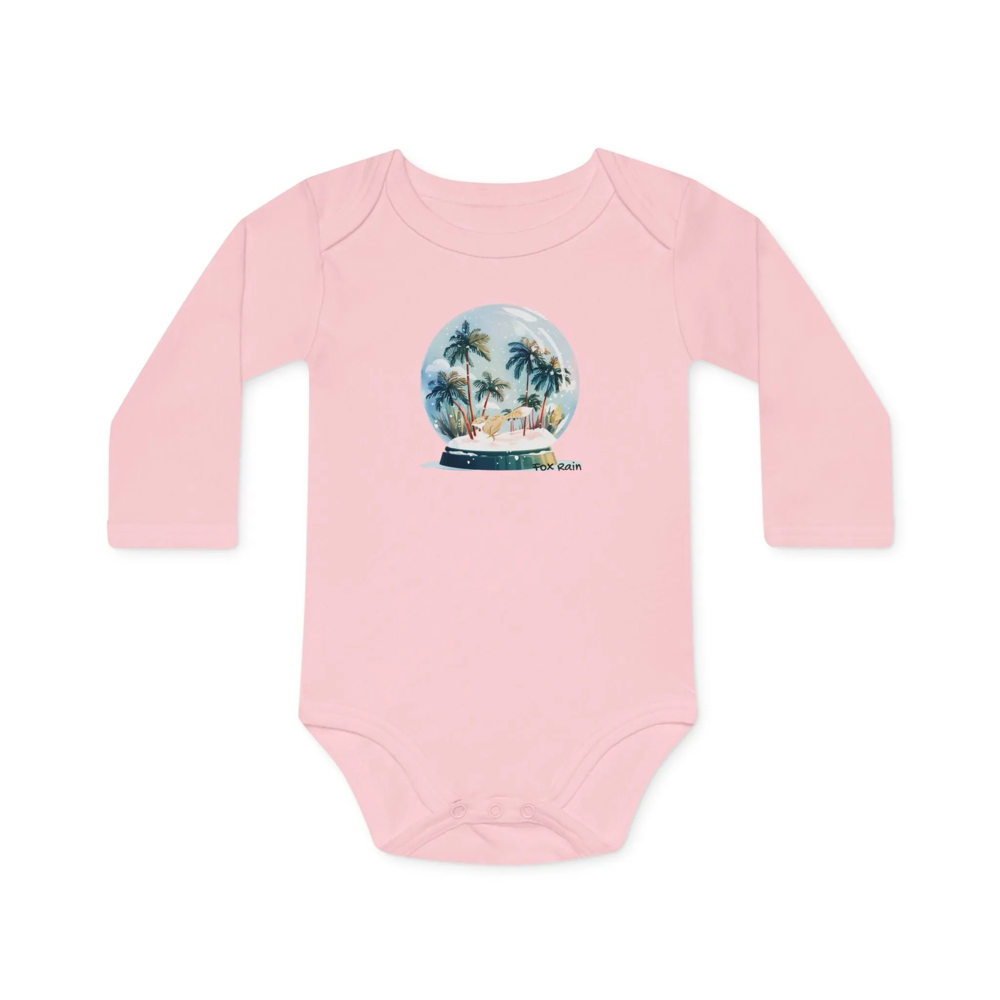 Chungi Snow Globe- Baby LS Organic Bodysuit