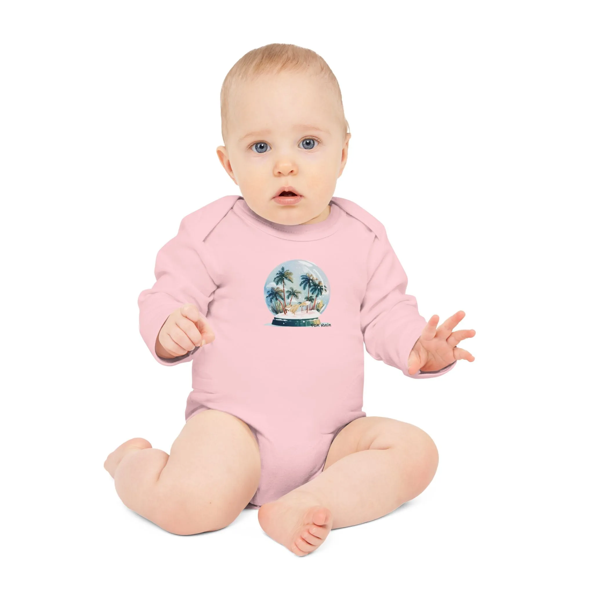 Chungi Snow Globe- Baby LS Organic Bodysuit