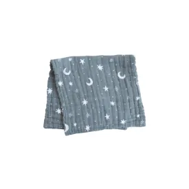 Cotton Muslin Burp Cloth, Night Sky