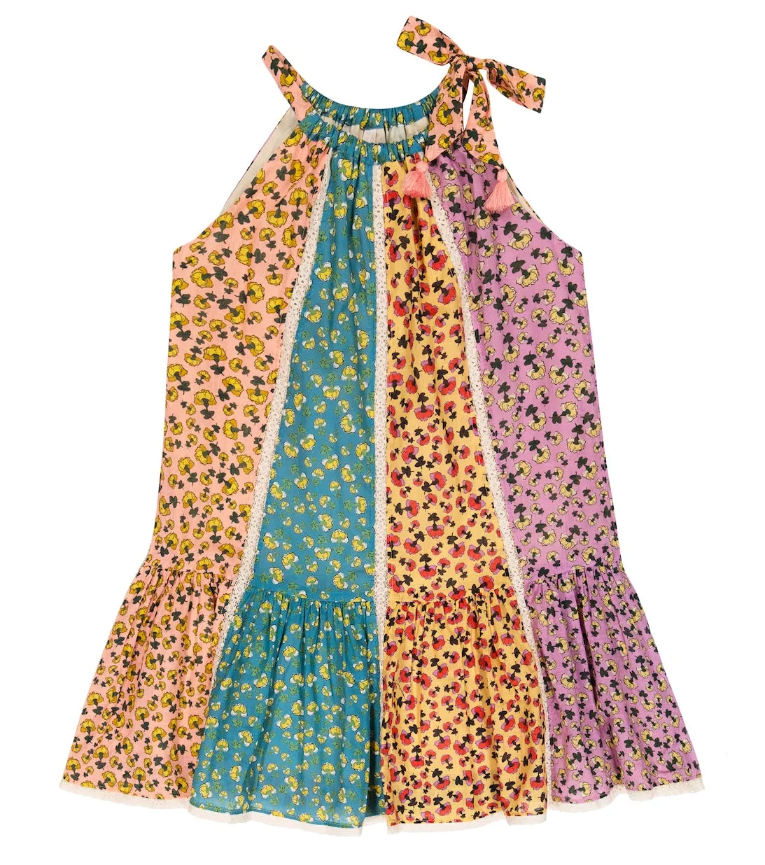 Cotton Tiggy Dress with Zimmermann Kids Print, Multicolor