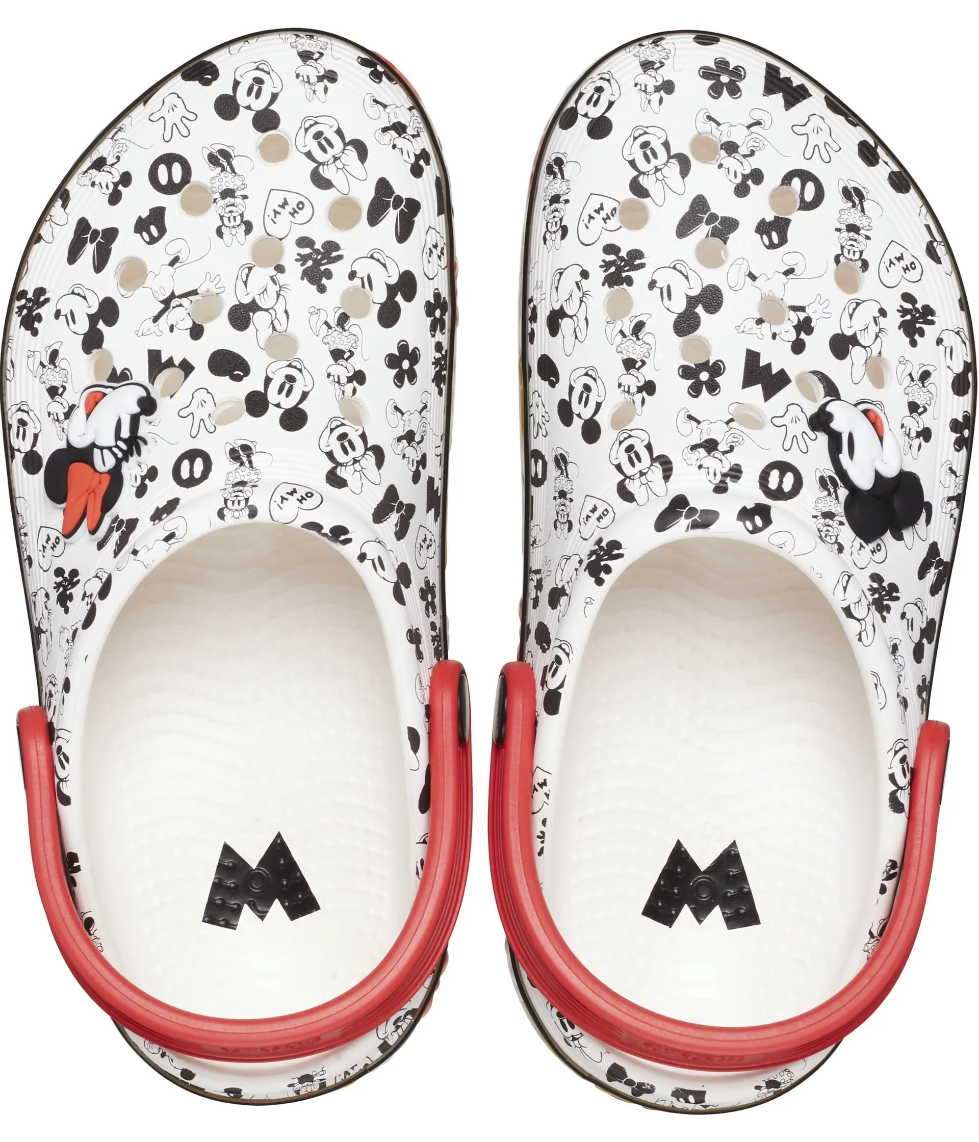 Crocs Kids Mickey Off Court Clog (Toddler), white