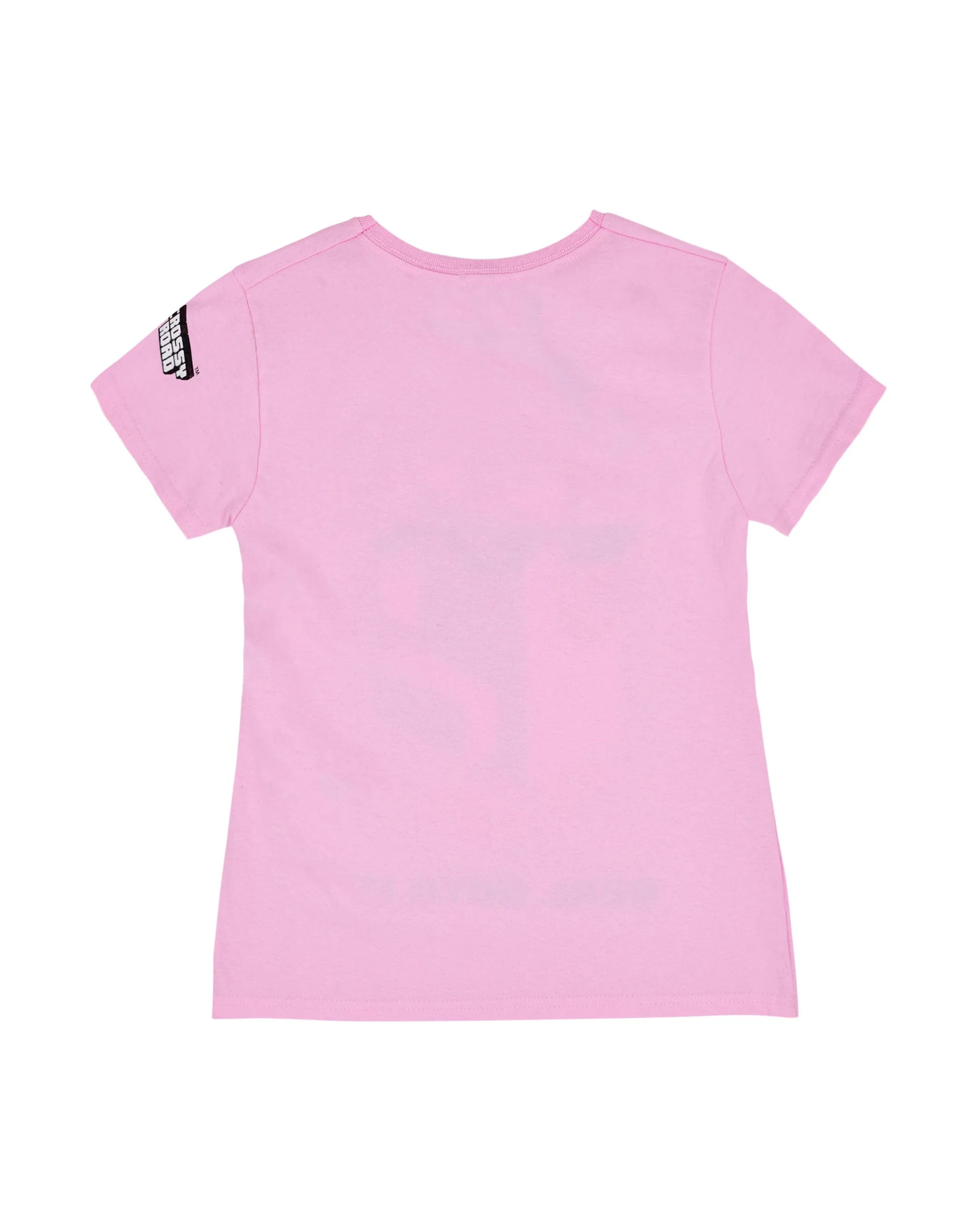 Crossy Road Girls Pink Short Sleeved T-Shirt