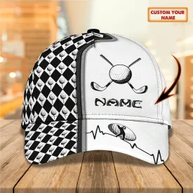 Custom Name 3D Full Priinting Classic Cap For Golfer, Adult Golfer Cap, Golf Lovers Cap Hat