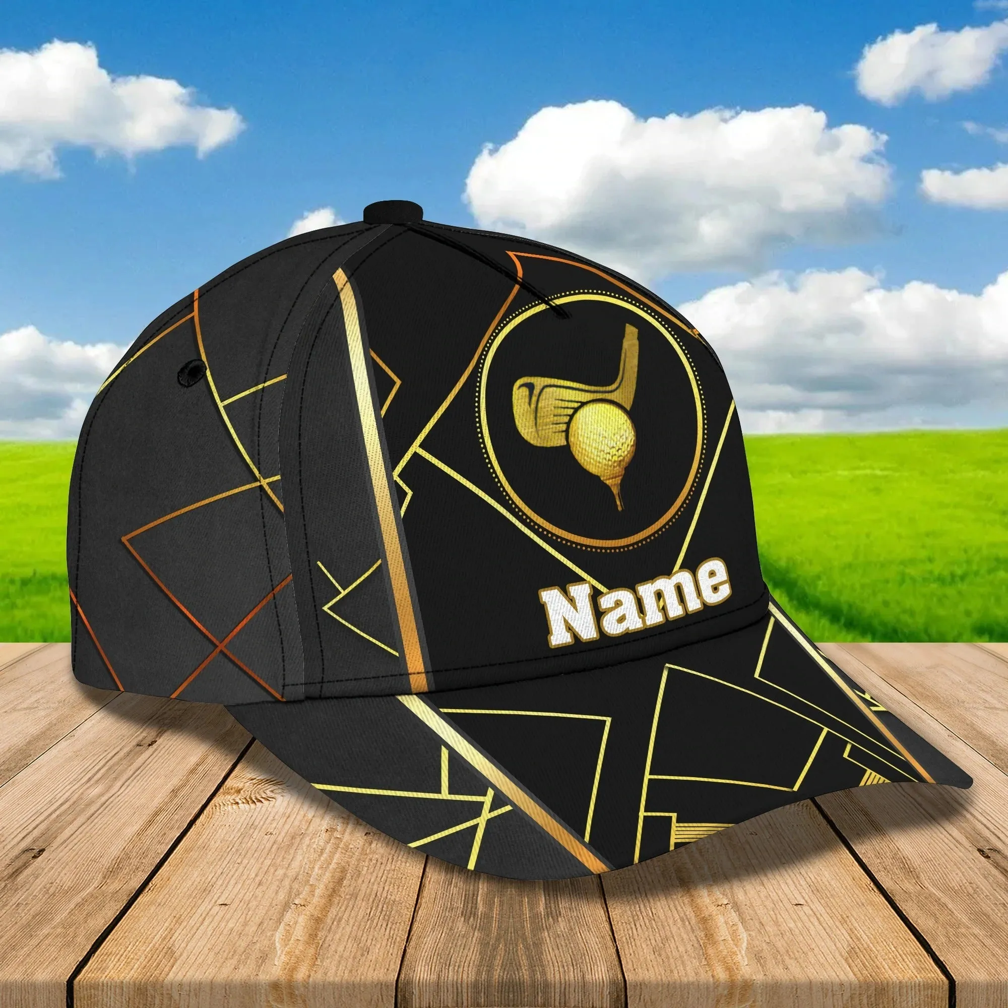 Custom Name 3D Full Priinting Classic Cap For Golfer, Adult Golfer Cap, Golf Lovers Cap Hat