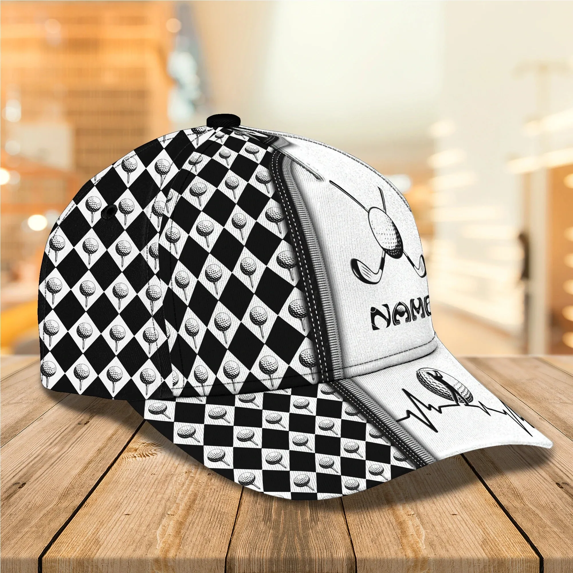 Custom Name 3D Full Priinting Classic Cap For Golfer, Adult Golfer Cap, Golf Lovers Cap Hat