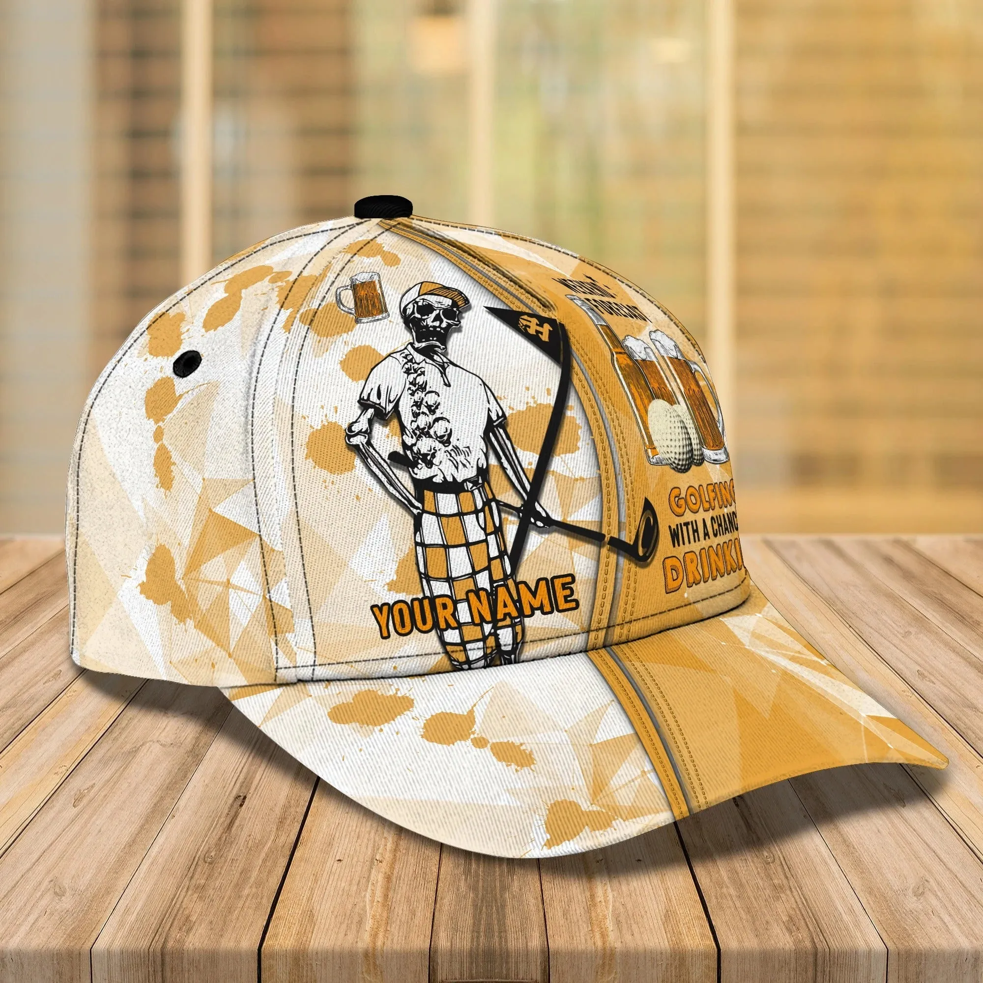 Custom With Name 3D Baseball Cap Hat For Golf Man, Plan For The Day With Golf, Gift A Golf Lover