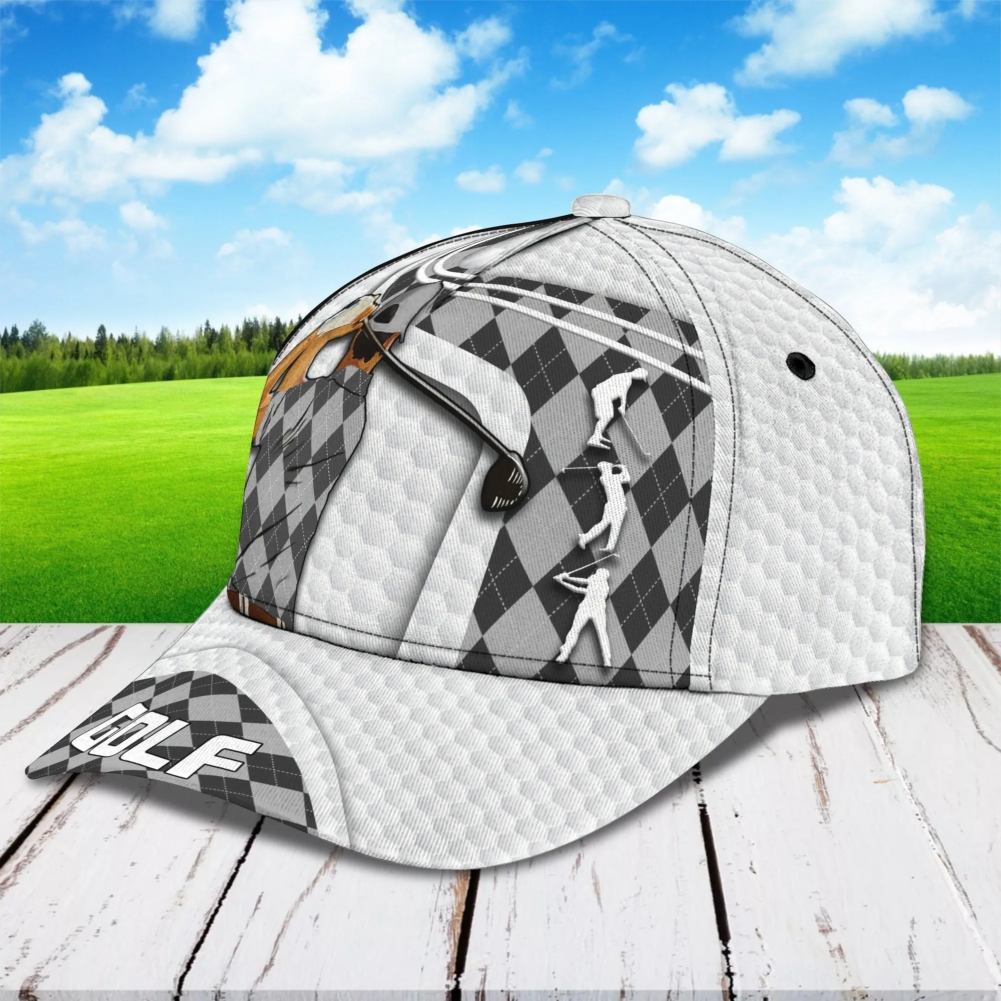 Customized 3D All Over Print Classic Cap For Golf Mens, Dad Golf Cap Hat, Christmas Gift For Golf Lover