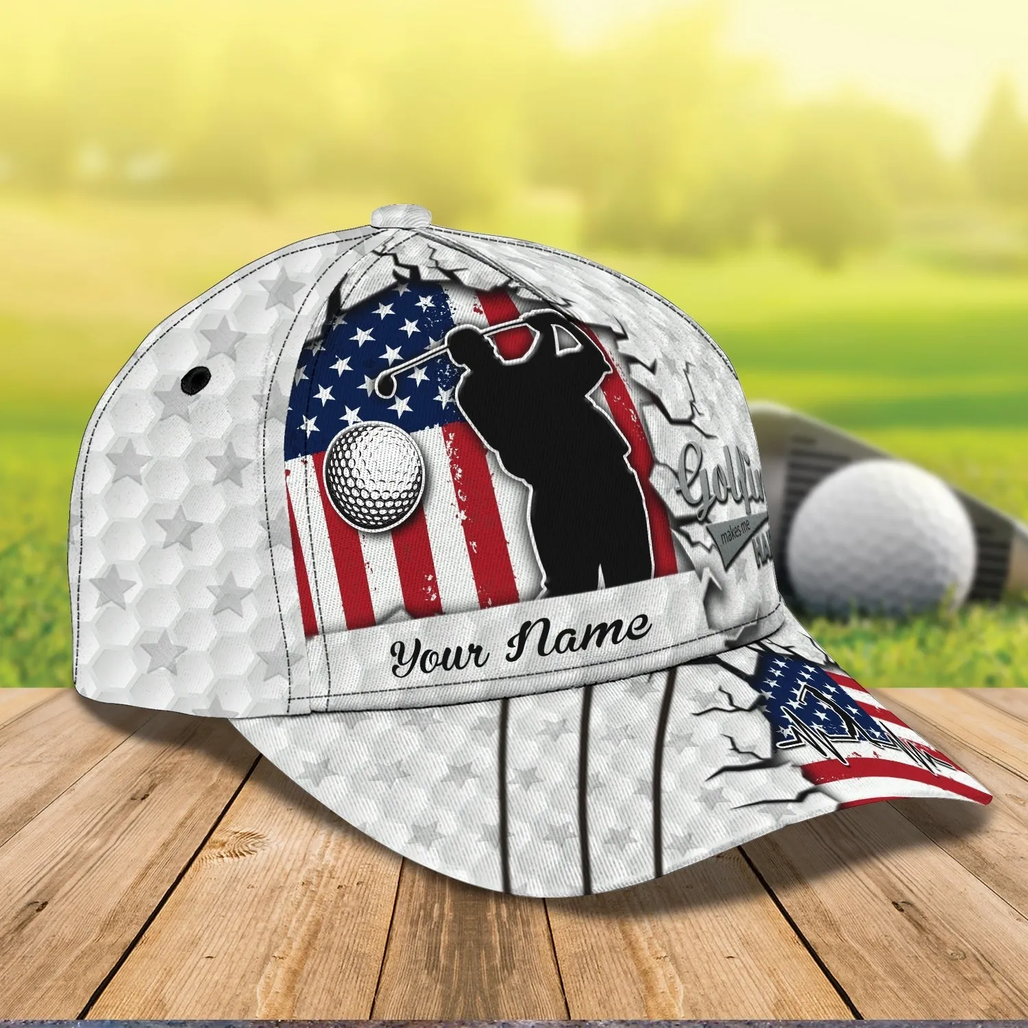 Customized 3D All Over Print Classic Cap Hat For Golfer, Golf Cap For Men And Women