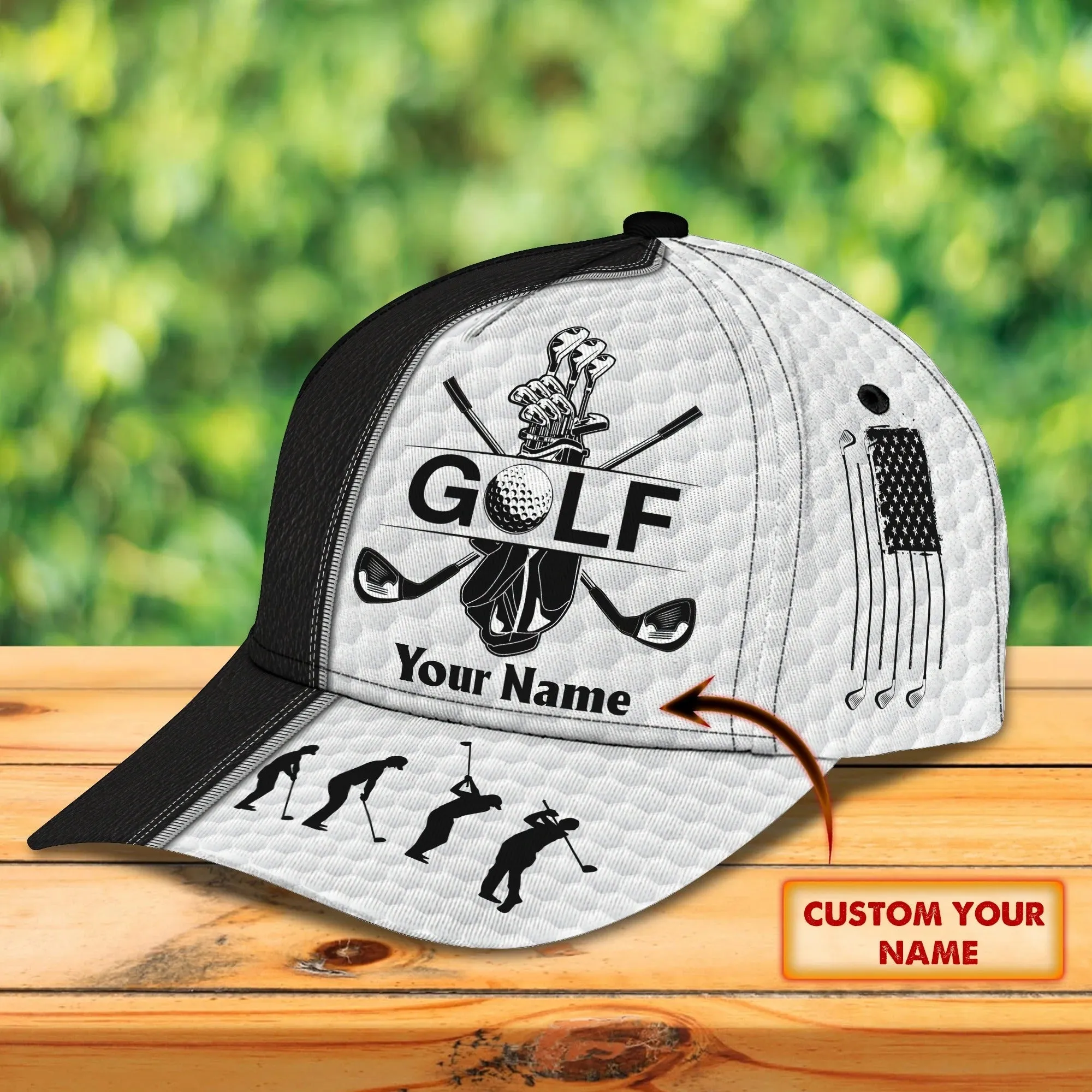 Customized Cap For Golfer, Golf Womans Cap, Classic Cap For Golf Lover, Christmas Golfer Gifts