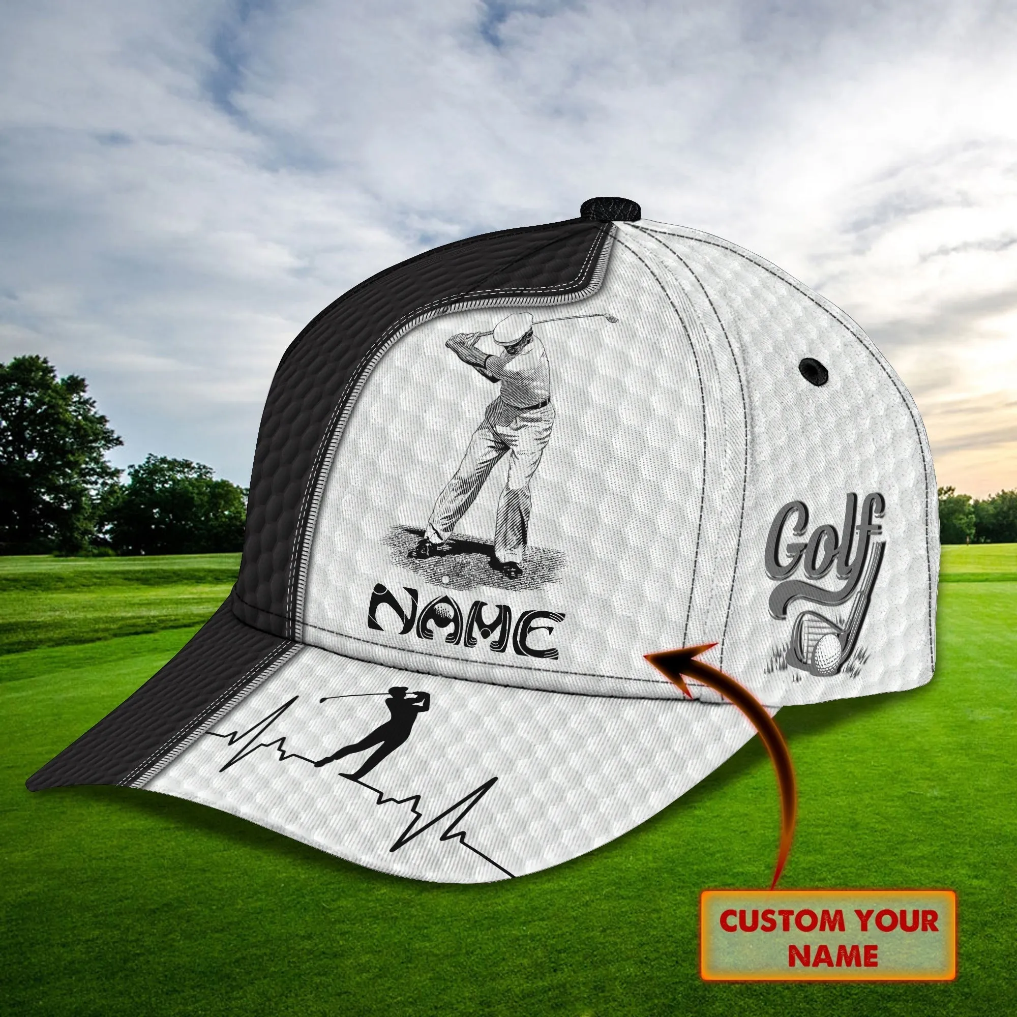 Customized Cap For Golfer, Golf Womans Cap, Classic Cap For Golf Lover, Christmas Golfer Gifts