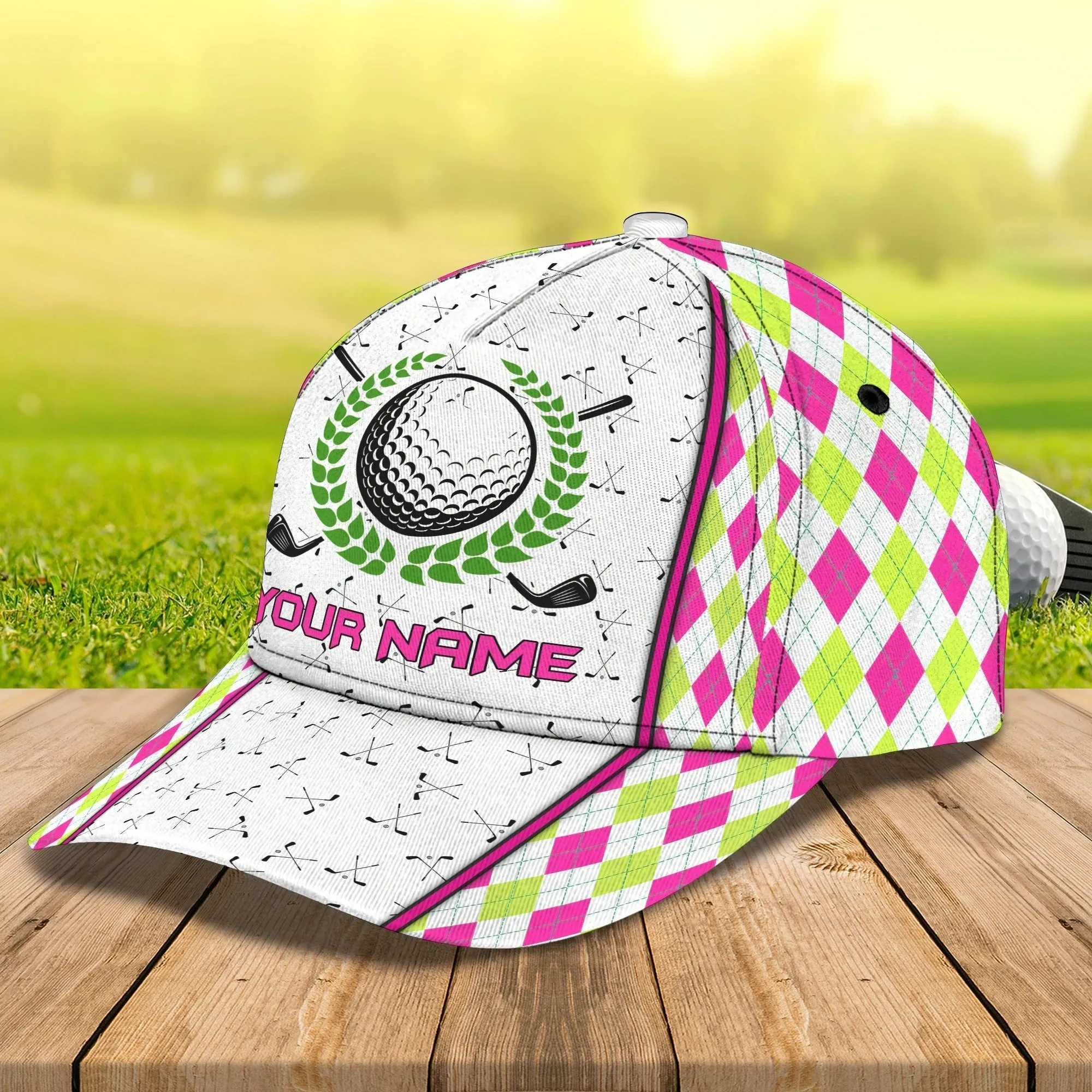 Customized Womens Golf Cap, Baseball Golf Cap, Classic Golf Cap For Girl, Best Gift To Golf Lover