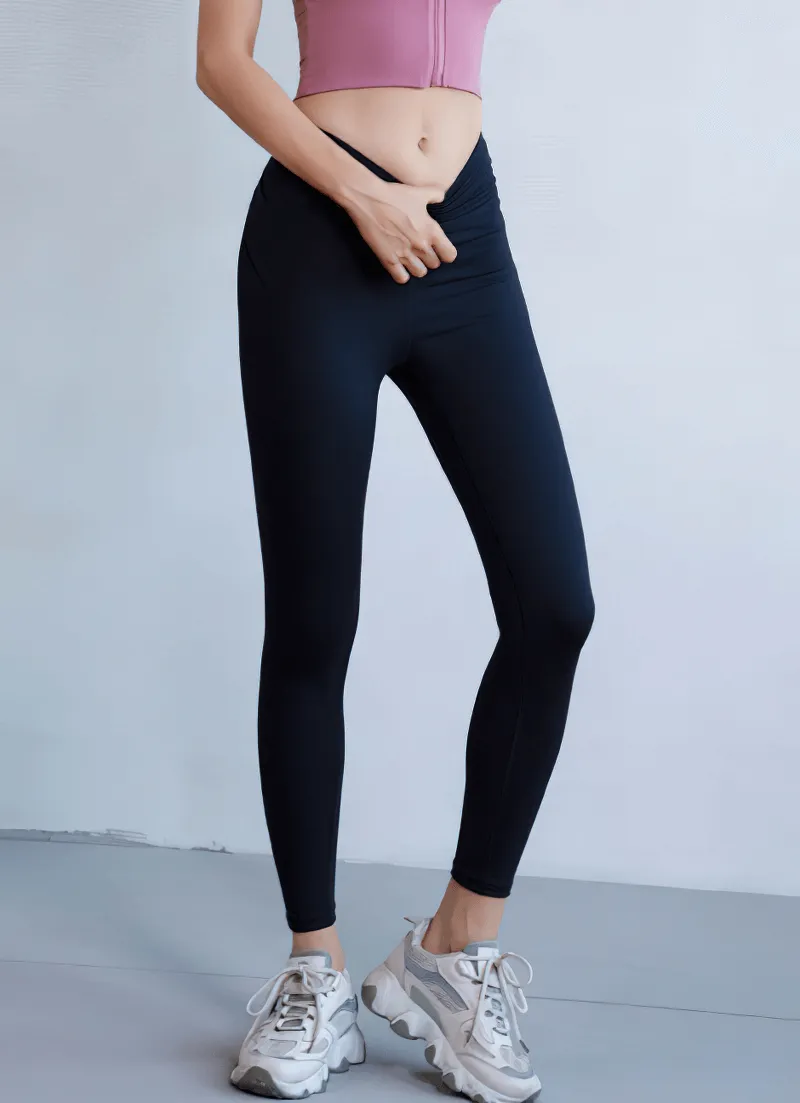 Female Cross Back Seamless High Waist Leggins for Sports - SF1026