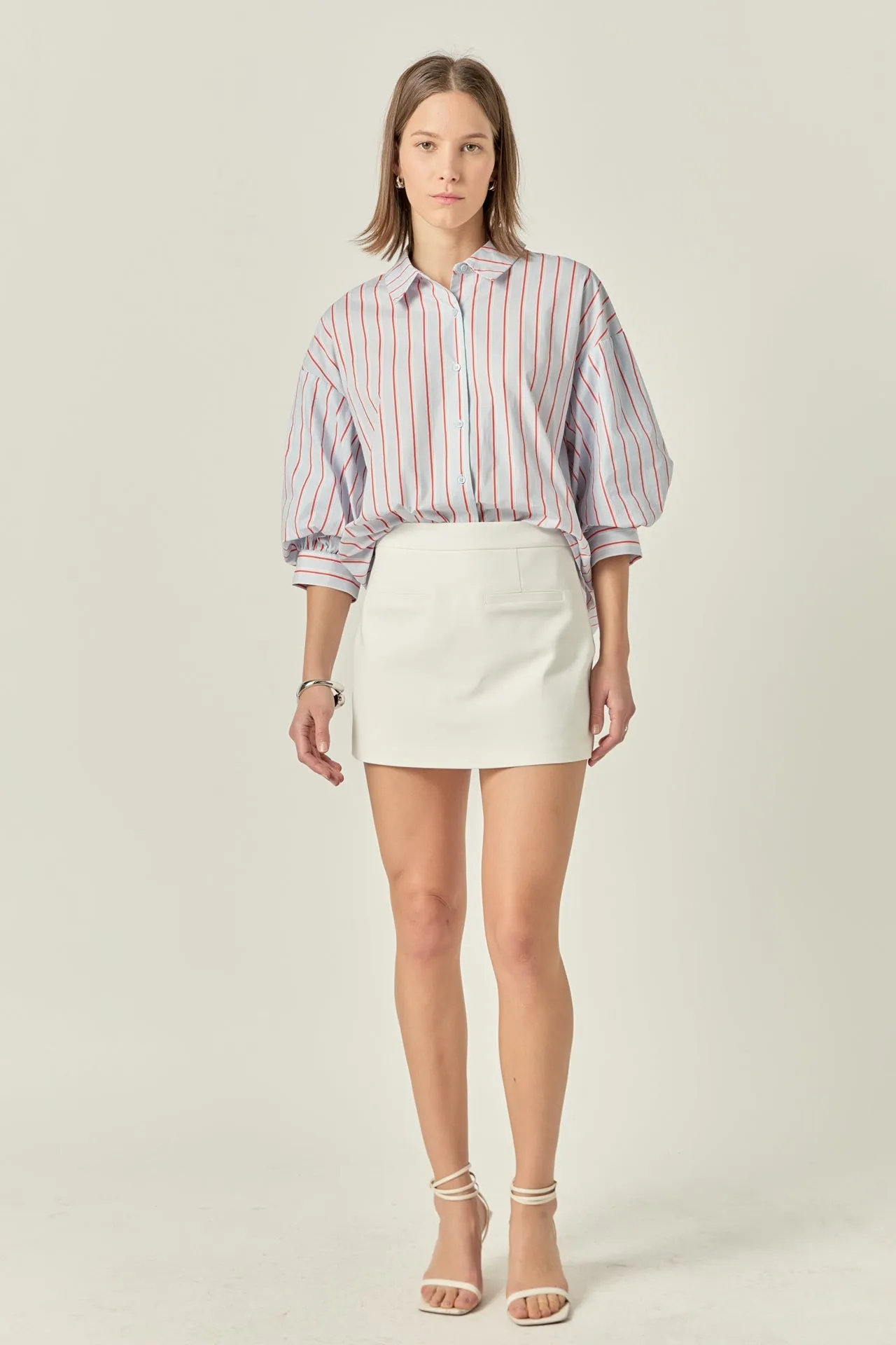 Front Welt Pockets Skort