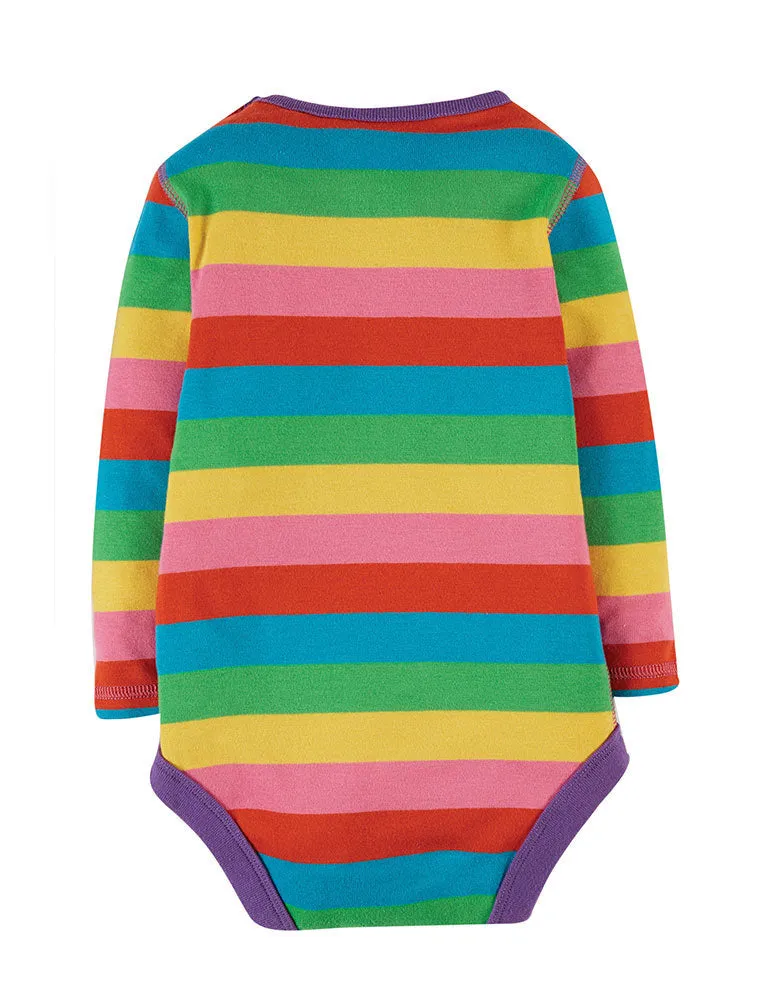 Frugi Favourite Foxglove Rainbow Stripe Body