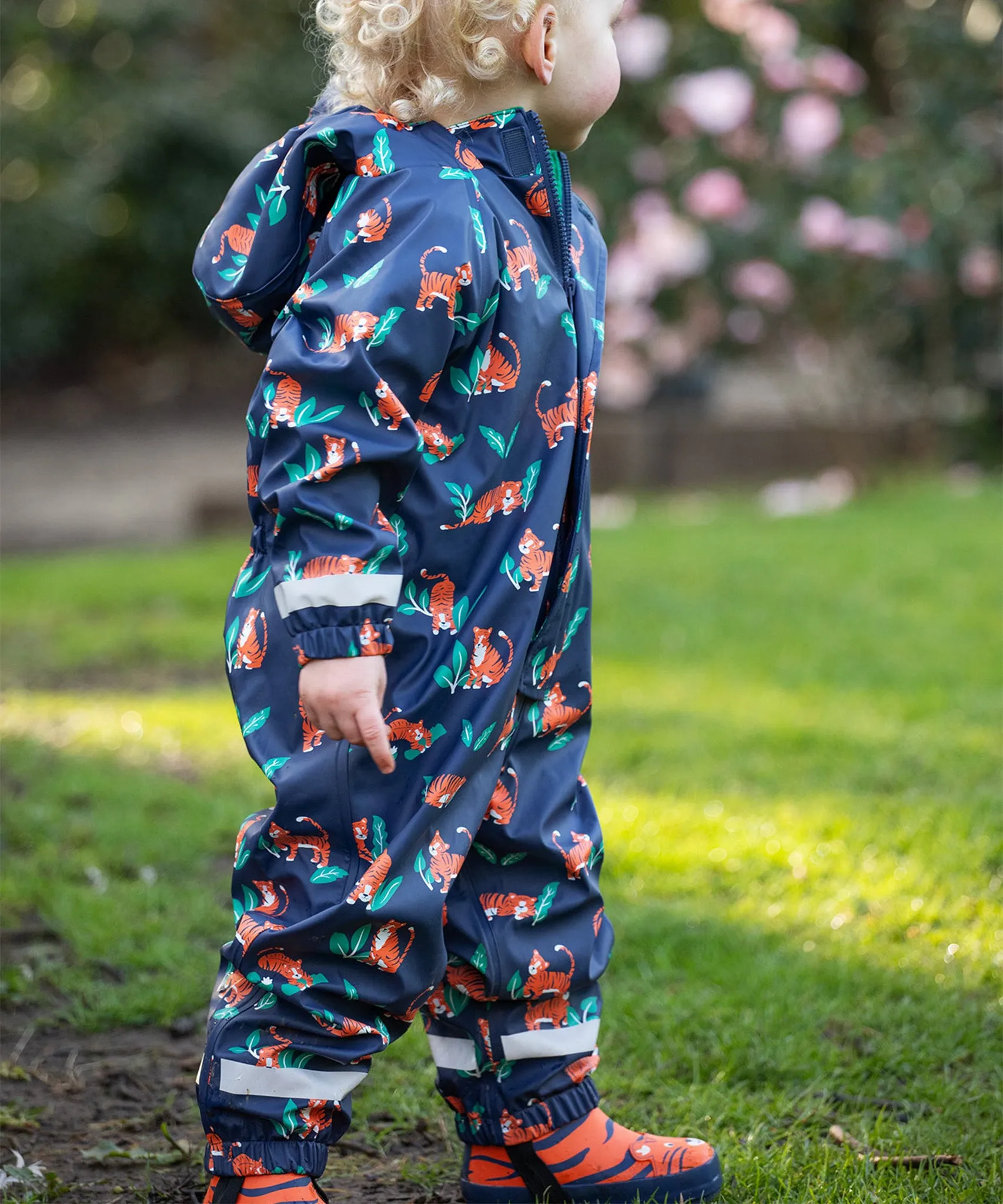 Frugi Puddle Buster All In One - Tiger Time