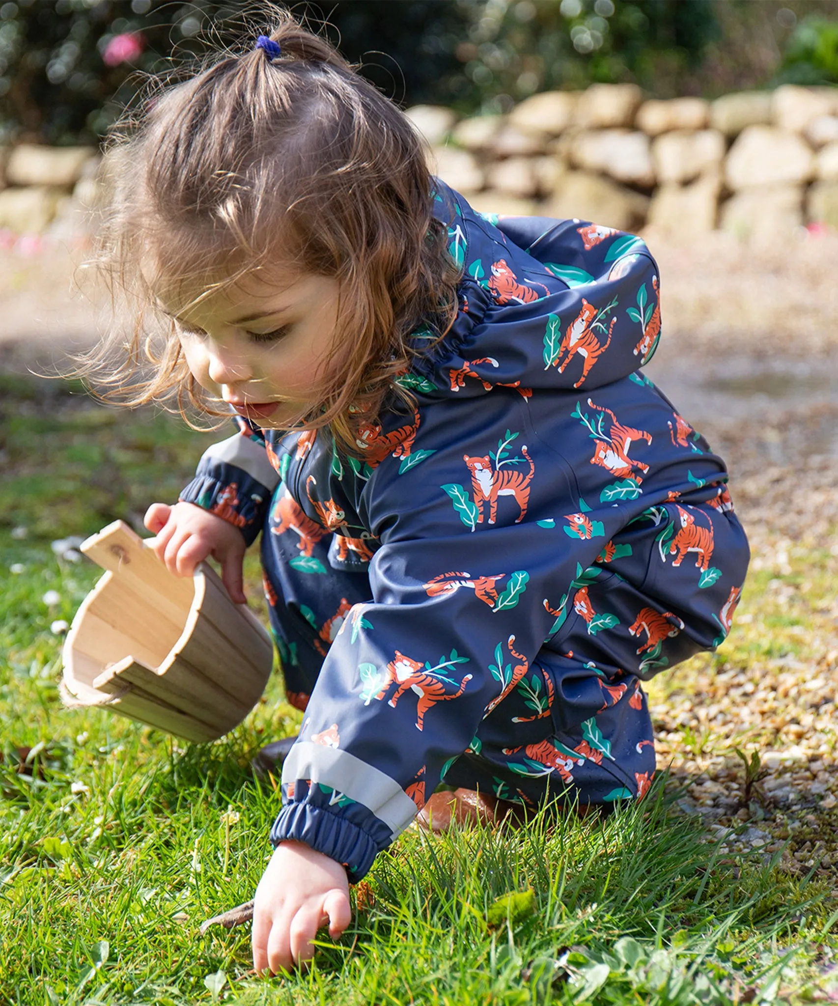 Frugi Puddle Buster All In One - Tiger Time