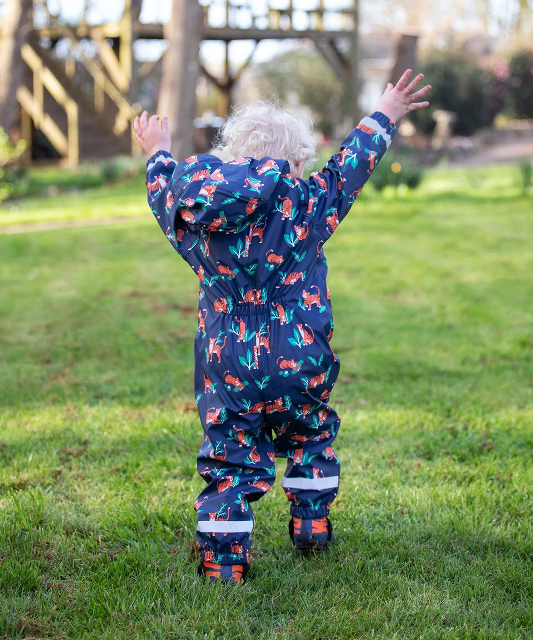 Frugi Puddle Buster All In One - Tiger Time