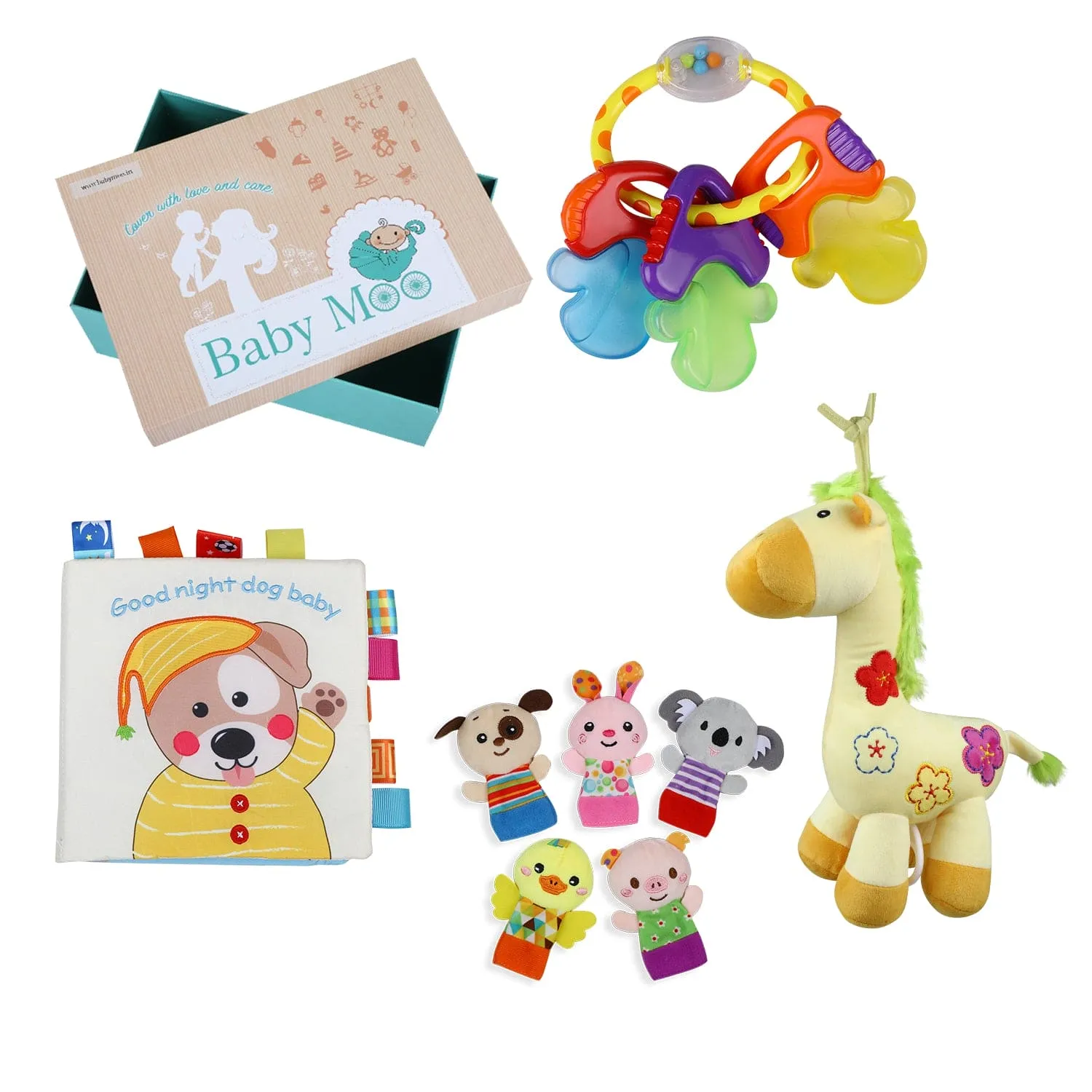 Gifting Play Kit With Activity Toys And Teethers 6M 