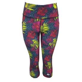 High Waist Funky 3/4 Leggings - Royalty