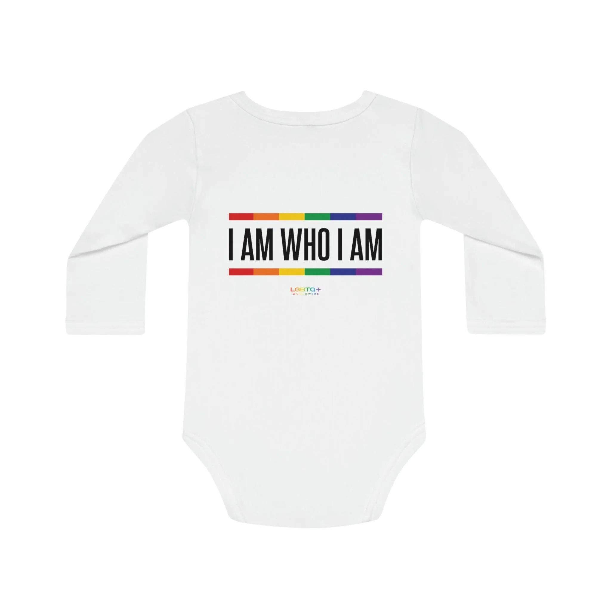 ,,I AM WHO I AM" Organischer Baby Strampler