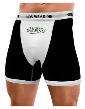 I'd Rather Be Golfing Mens Boxer Brief Underwear