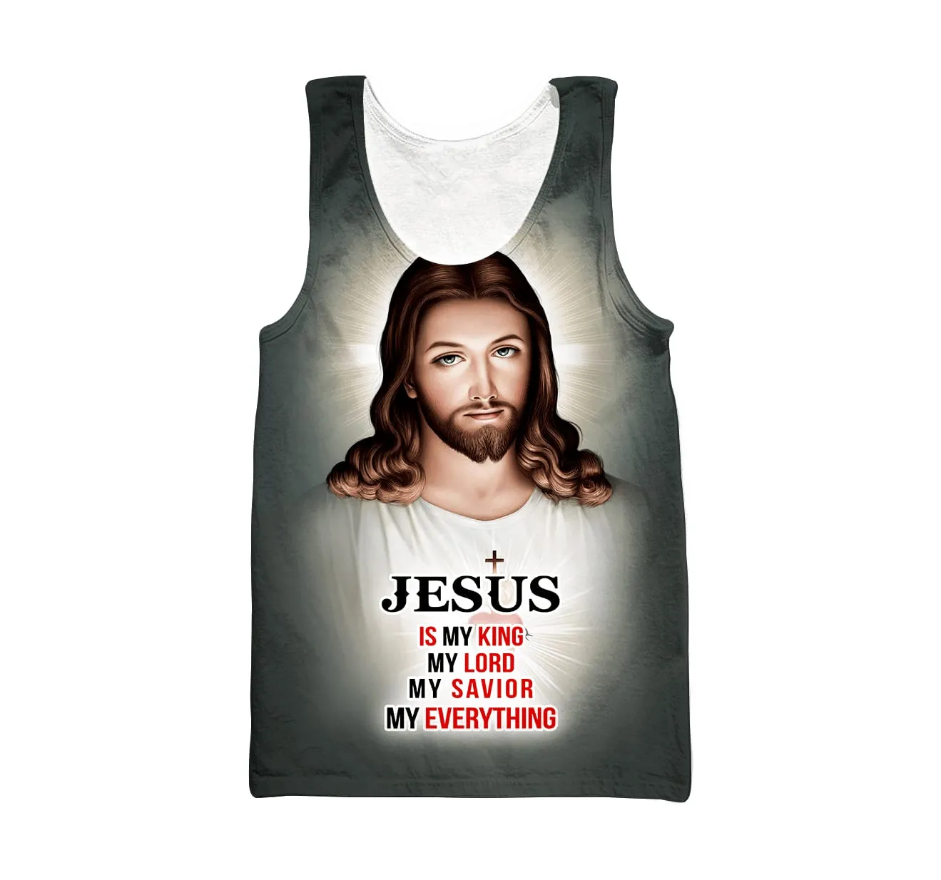 Jesus Christ Jesus Is My King Jesus Tank Top - Christian Tank Top For Men