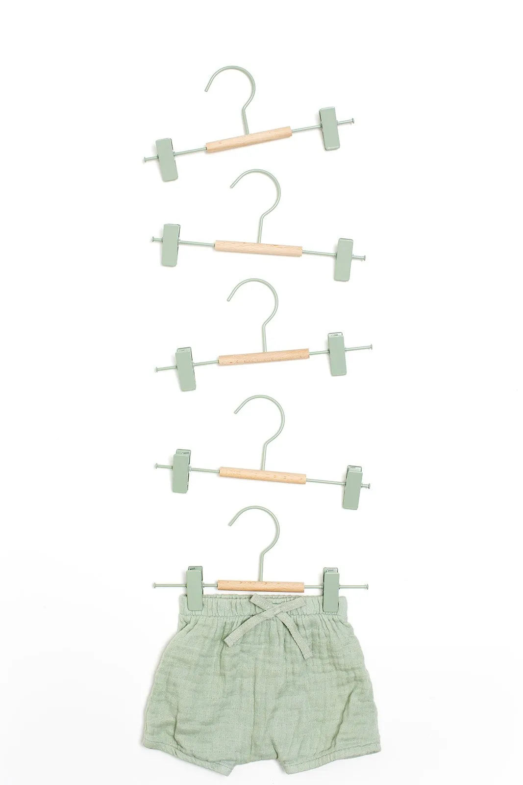 Kids Clip Hangers In Sage