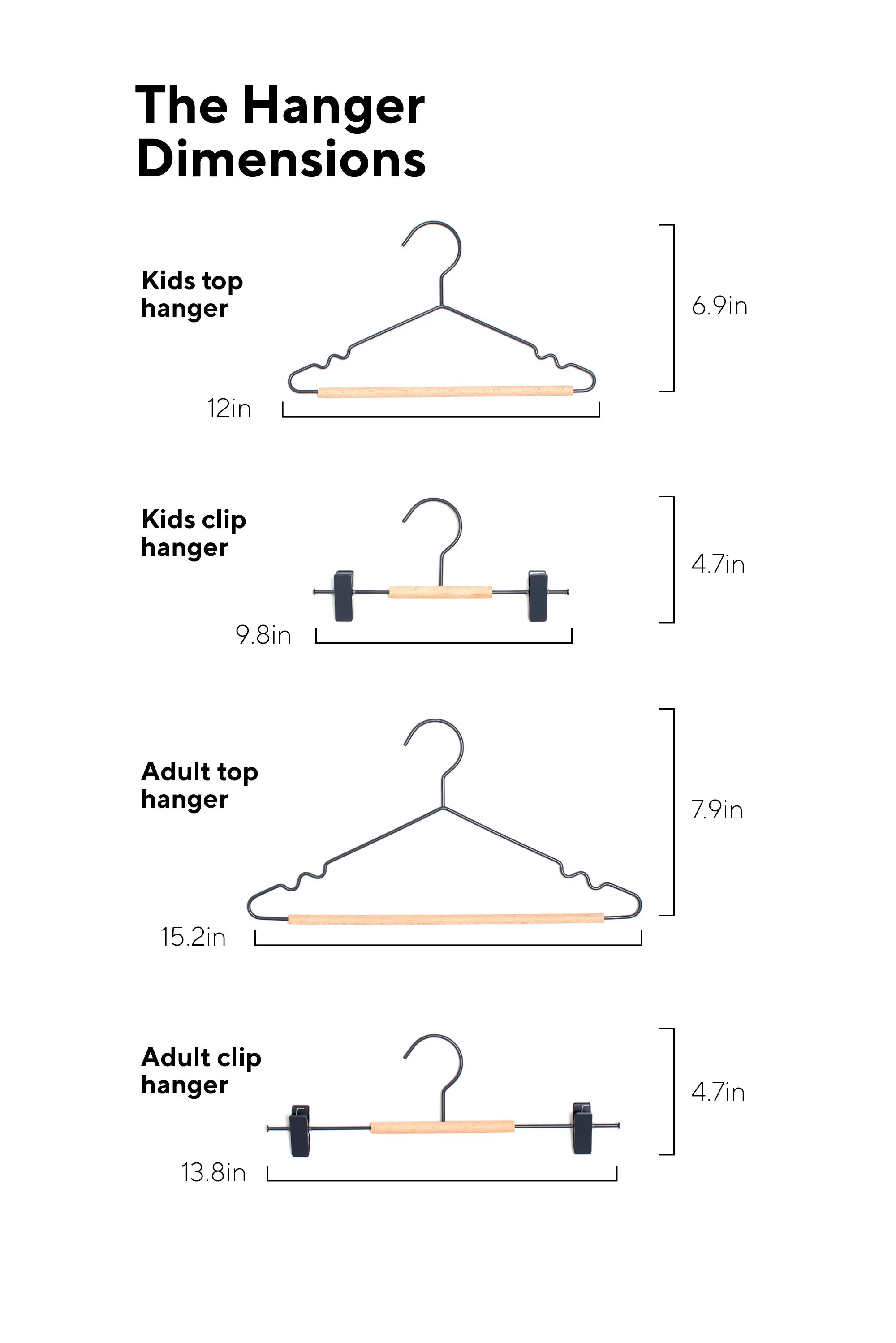 Kids Clip Hangers In Slate