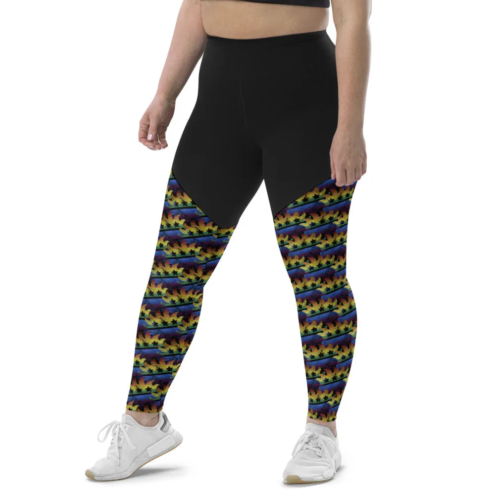 LGBTQ  Libertarian Porcupine Sports Leggings