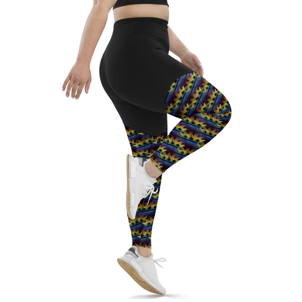 LGBTQ  Libertarian Porcupine Sports Leggings