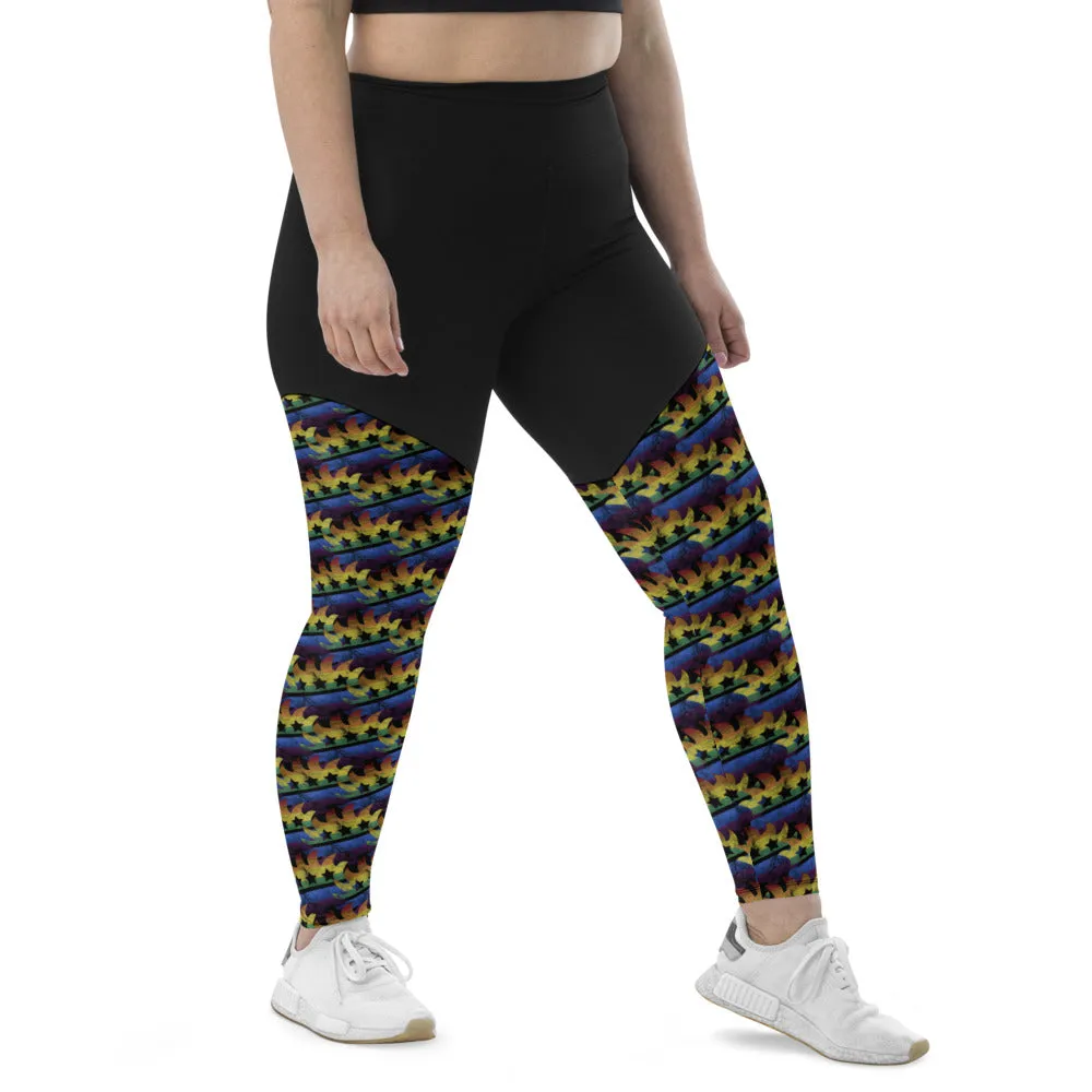 LGBTQ  Libertarian Porcupine Sports Leggings