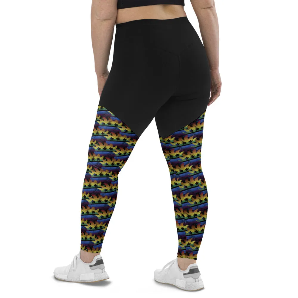 LGBTQ  Libertarian Porcupine Sports Leggings